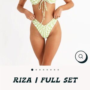 NWT aurelle Riza bikini set